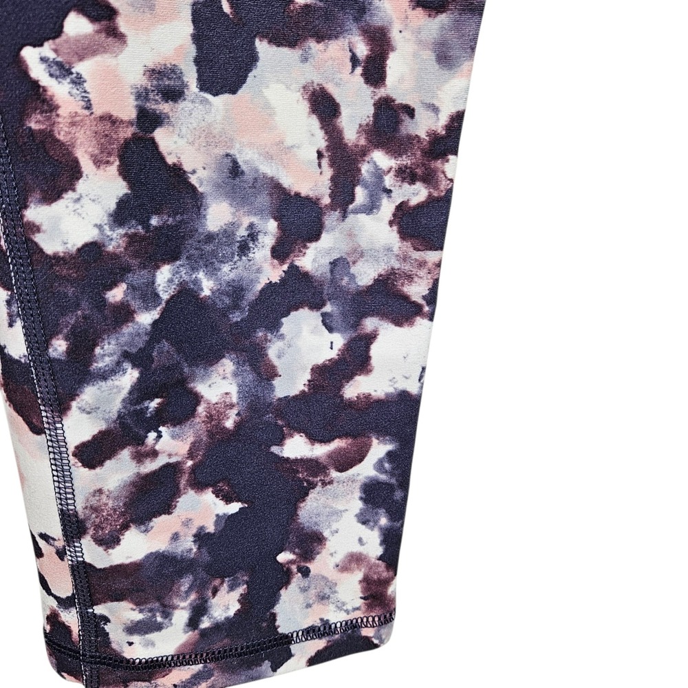 Marika Sport Womens‎ Purple Pink Abstract Print High Waist Capri Leggings L - Picture 6 of 12